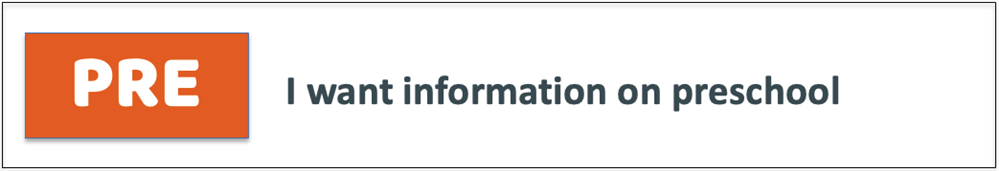 Preschool registration